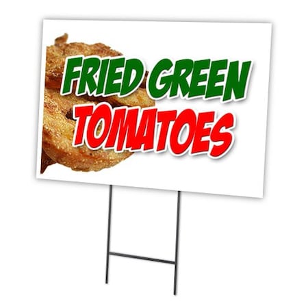Signmission Fried Green Tomatoes Yard Sign & Stake outdoor plastic coroplast window, C-2436 Fried Green Tomatoes C-2436 Fried Green Tomatoes